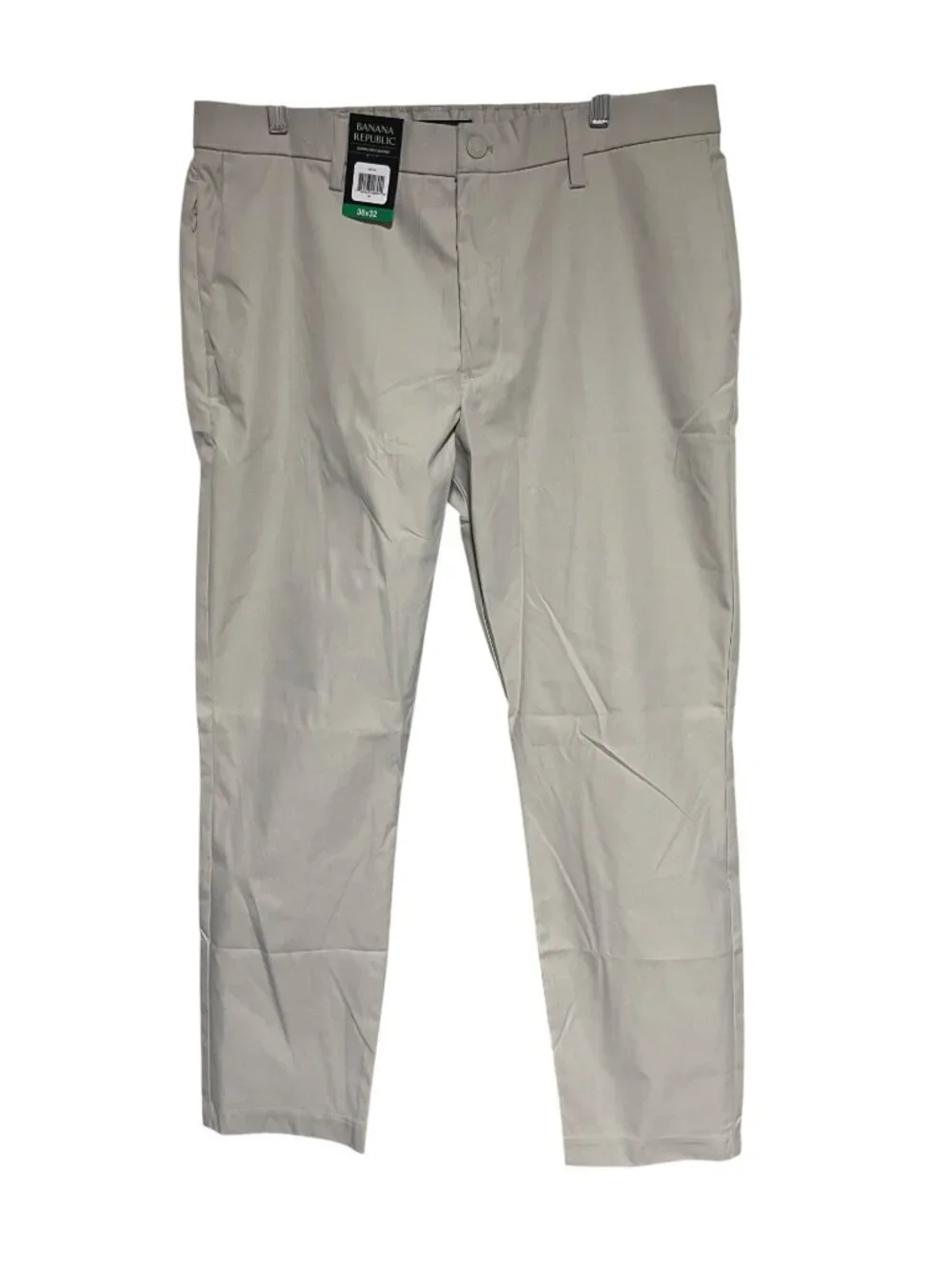 Banana Republic Mens Commuter Flex Pants 38x32 Tan Business Casual Academia